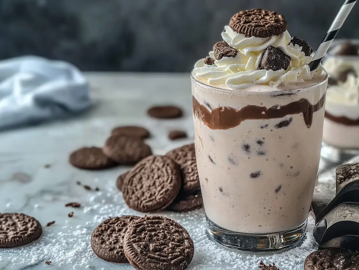 Oreo milkshake, Cookies and cream shake, Chocolate cookie milkshake, Creamy Oreo milkshake