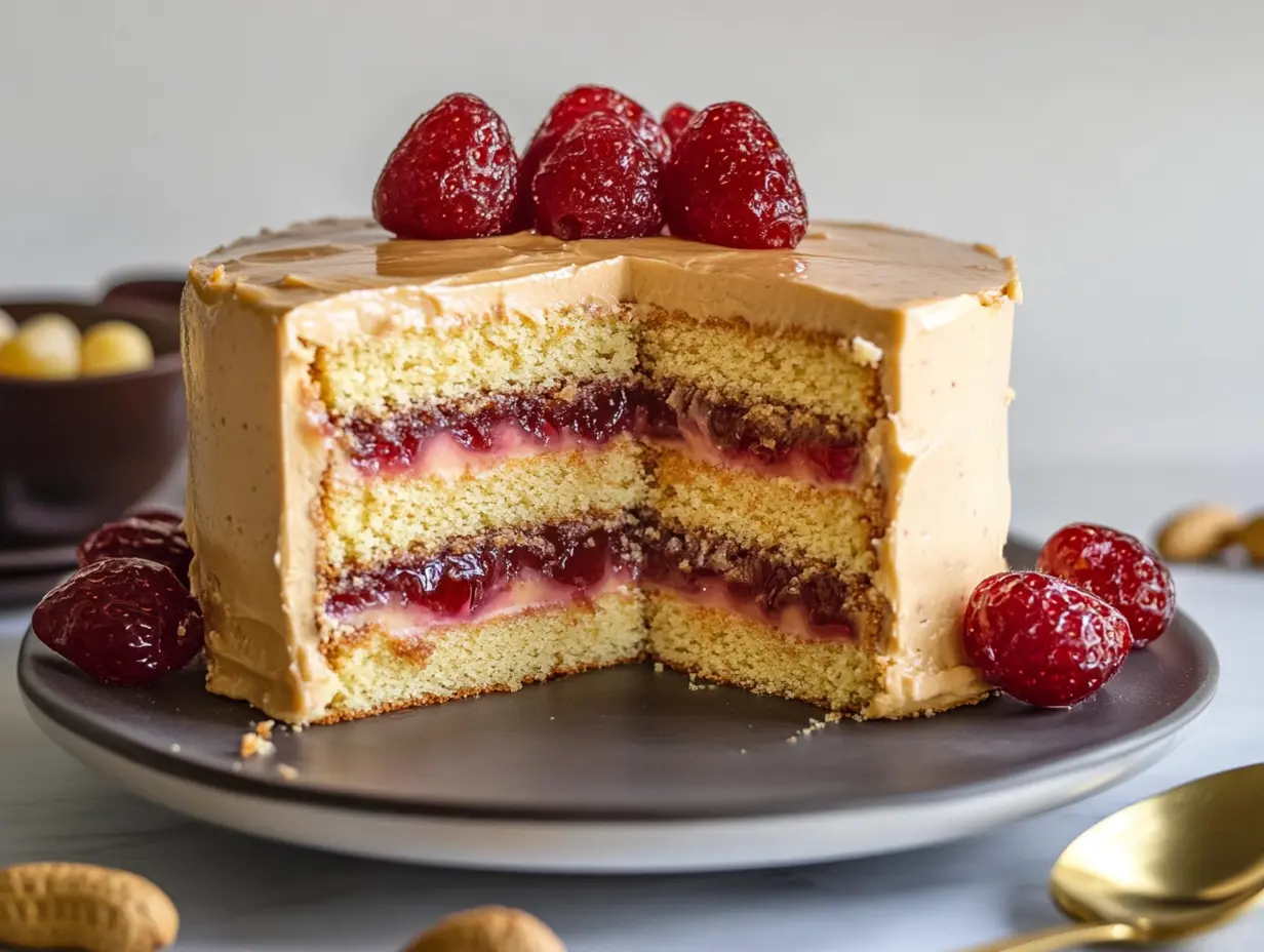 Peanut Butter and Jelly Cake