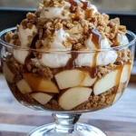 Fall dessert trifle, Caramel apple layered dessert, Cookie dough apple trifle, Easy fall dessert recipe, Trifle with caramel and apples