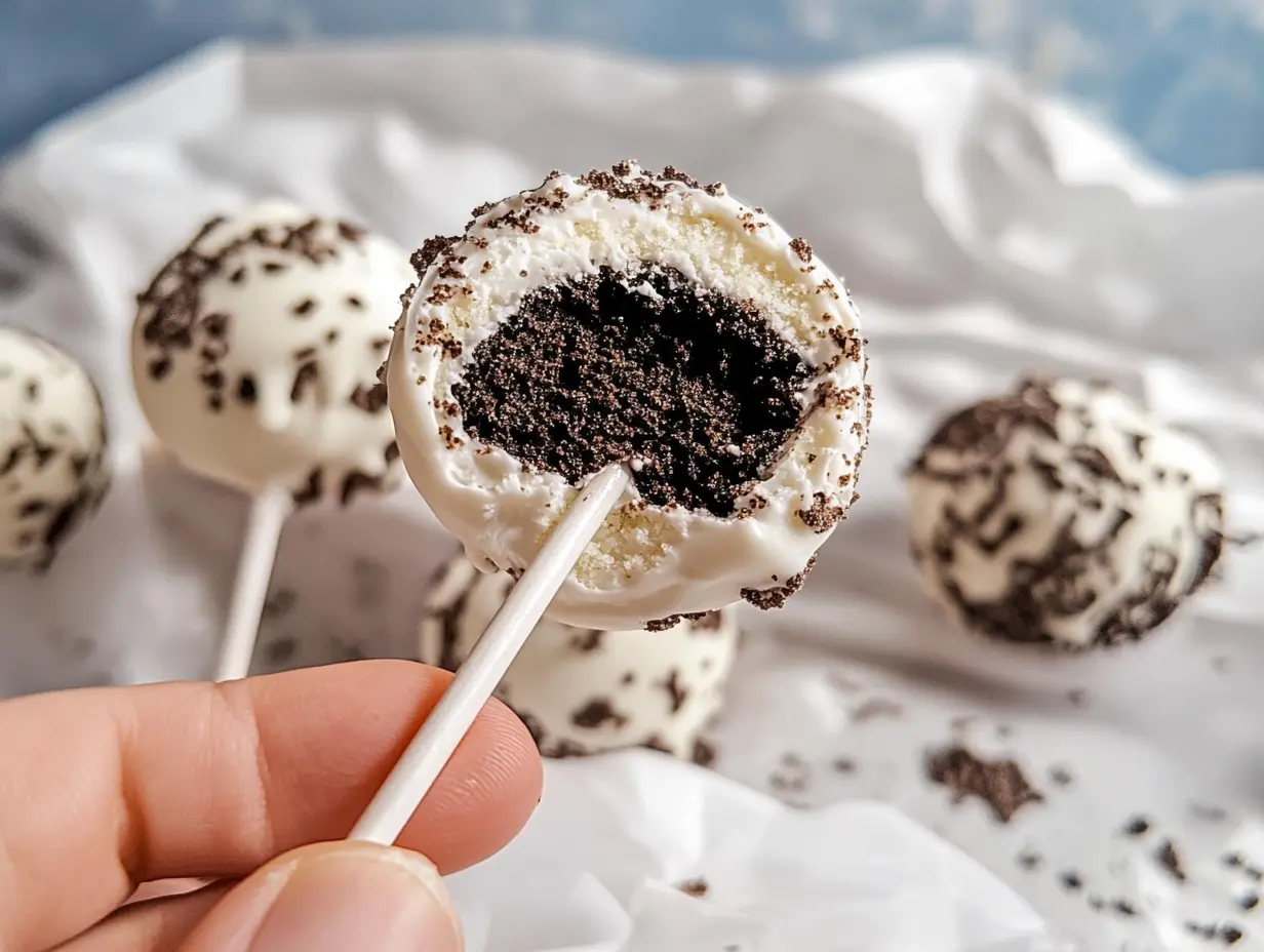 Oreo cake pops, cookies and cream lollipops, cake pop recipe, Oreo cake balls