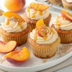 Peach honey cream cheese cupcakes, Cream cheese peach cupcakes, Honey-infused peach cupcakes, Fresh peach cream cheese cupcakes, Honey peach dessert cupcakes, Creamy peach honey cupcakes, Peach and honey cream cheese treats, Honey peach flavored cupcakes, Cream cheese topped peach cupcakes, Sweet peach honey cupcakes