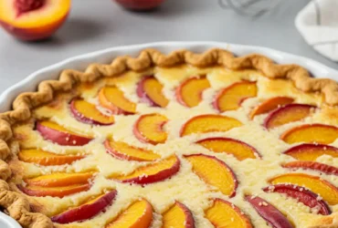 Peach Custard Pie