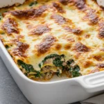 mushroom & spinach lasagne