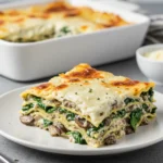 mushroom & spinach lasagne recipe