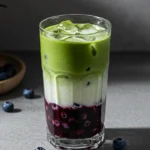 Matcha Blueberry Latte