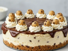 no bake cheesecake with cookie dough