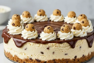 no bake cheesecake with cookie dough