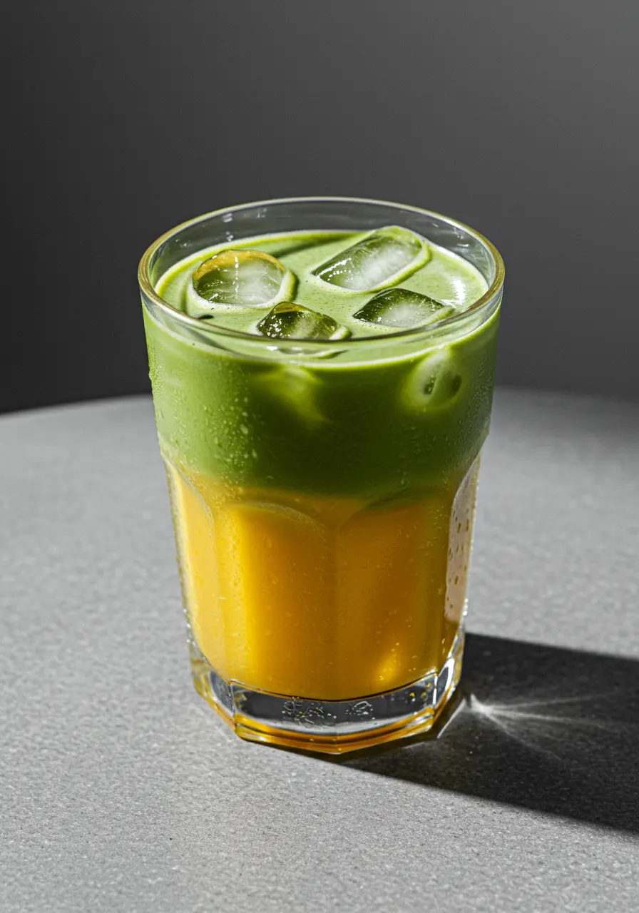 Iced Mango Matcha Latte