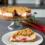 No-Bake Rhubarb Cheesecake