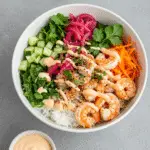 Shrimp Rice Bowls with Spicy Mayo