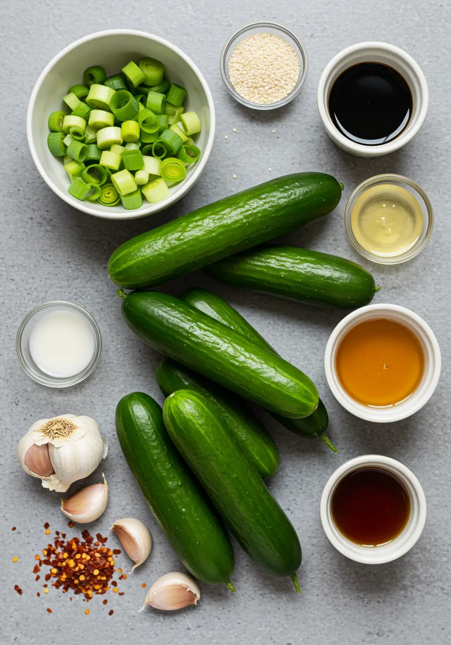 Spicy Asian cucumber salad