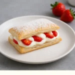 Strawberry Whipped Cream Pastry Puffs