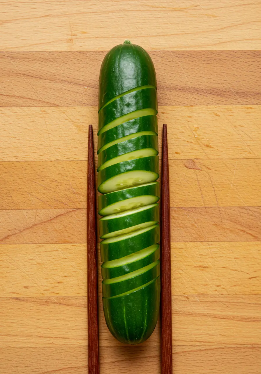 Spicy Asian cucumber salad