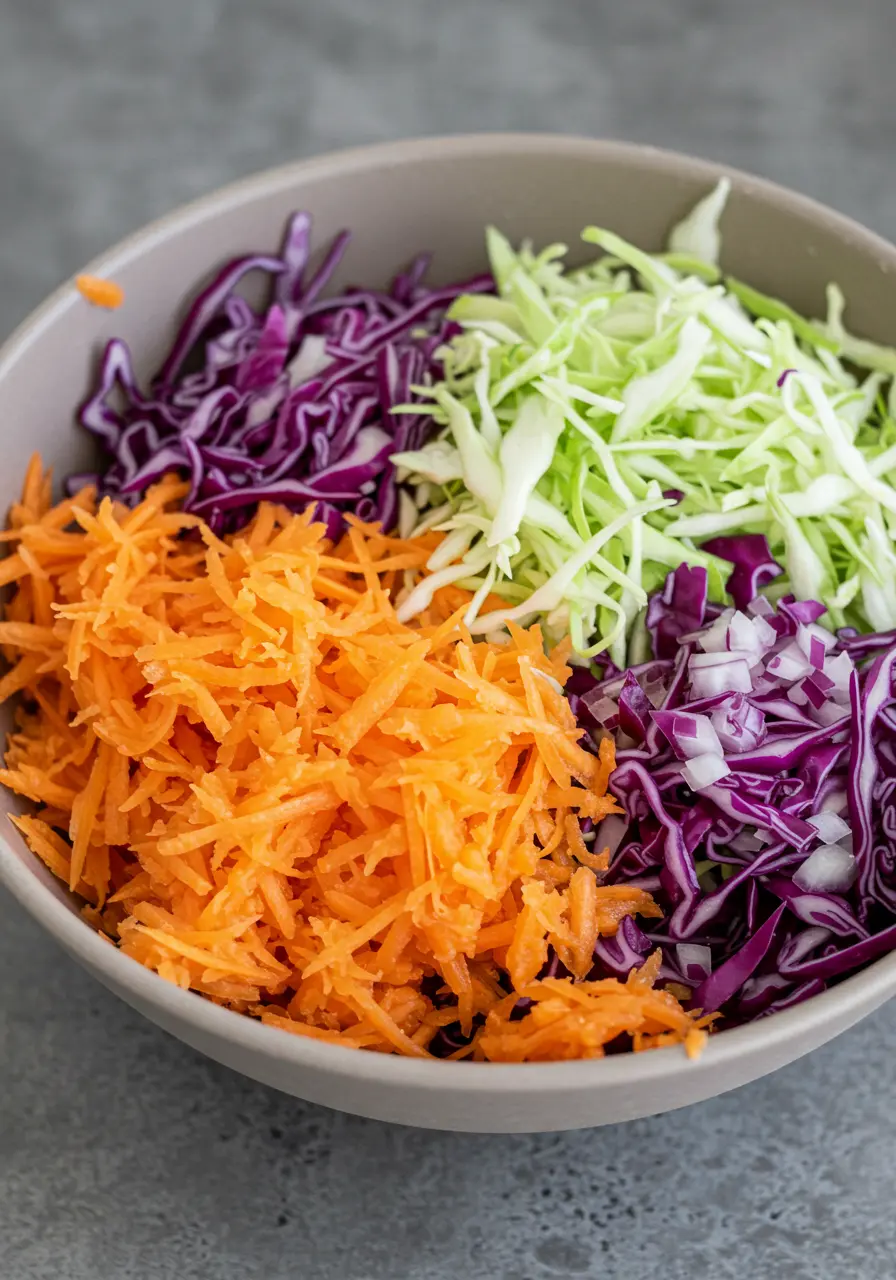 Healthy Coleslaw with Olive Oil Mayo
