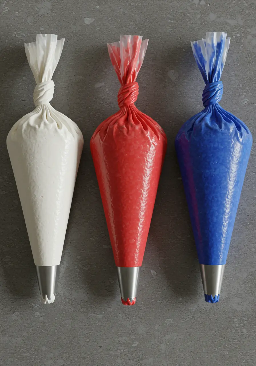 4th of July Meringue Cookies