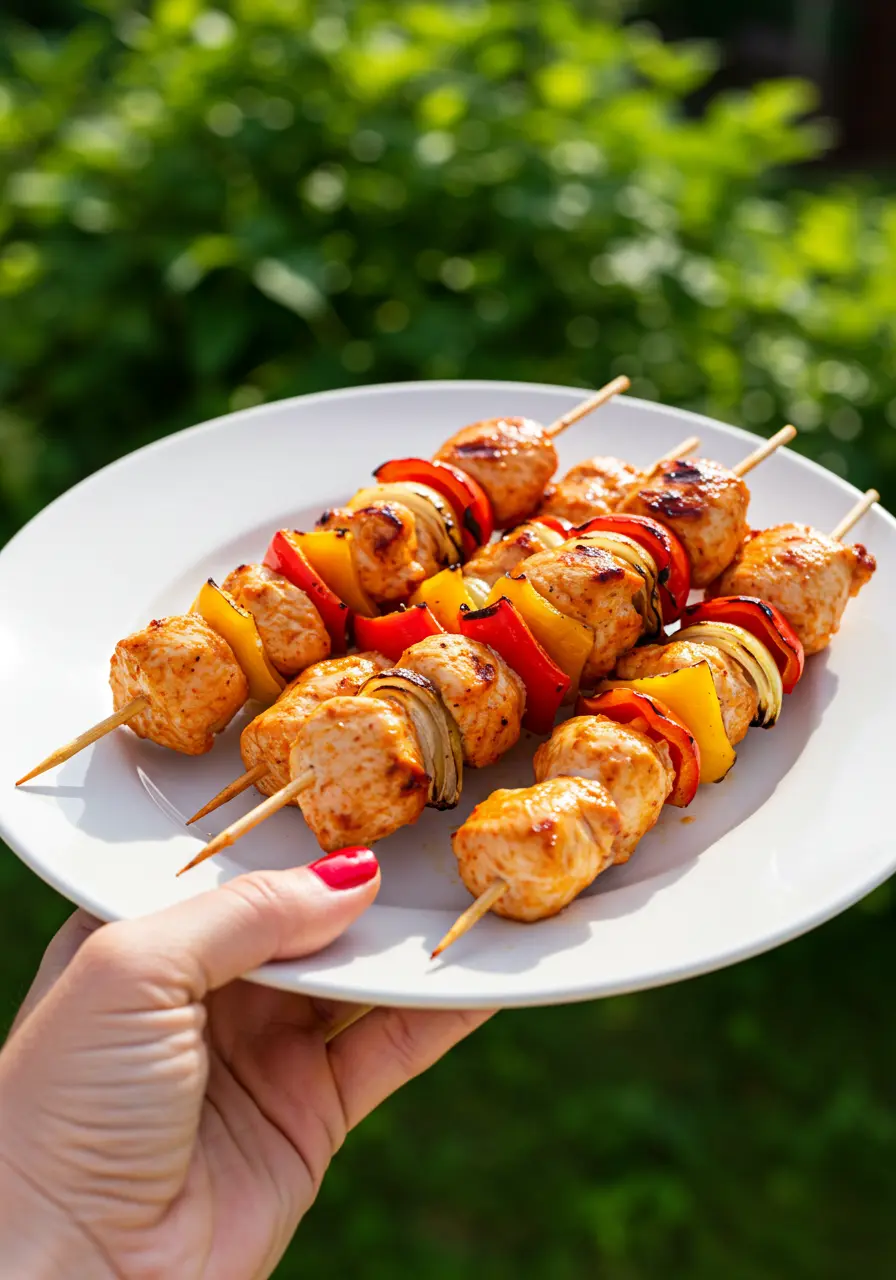 BBQ Chicken Skewers