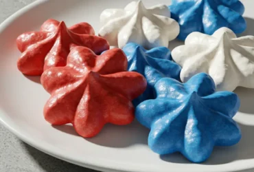 4th of July Meringue Cookies