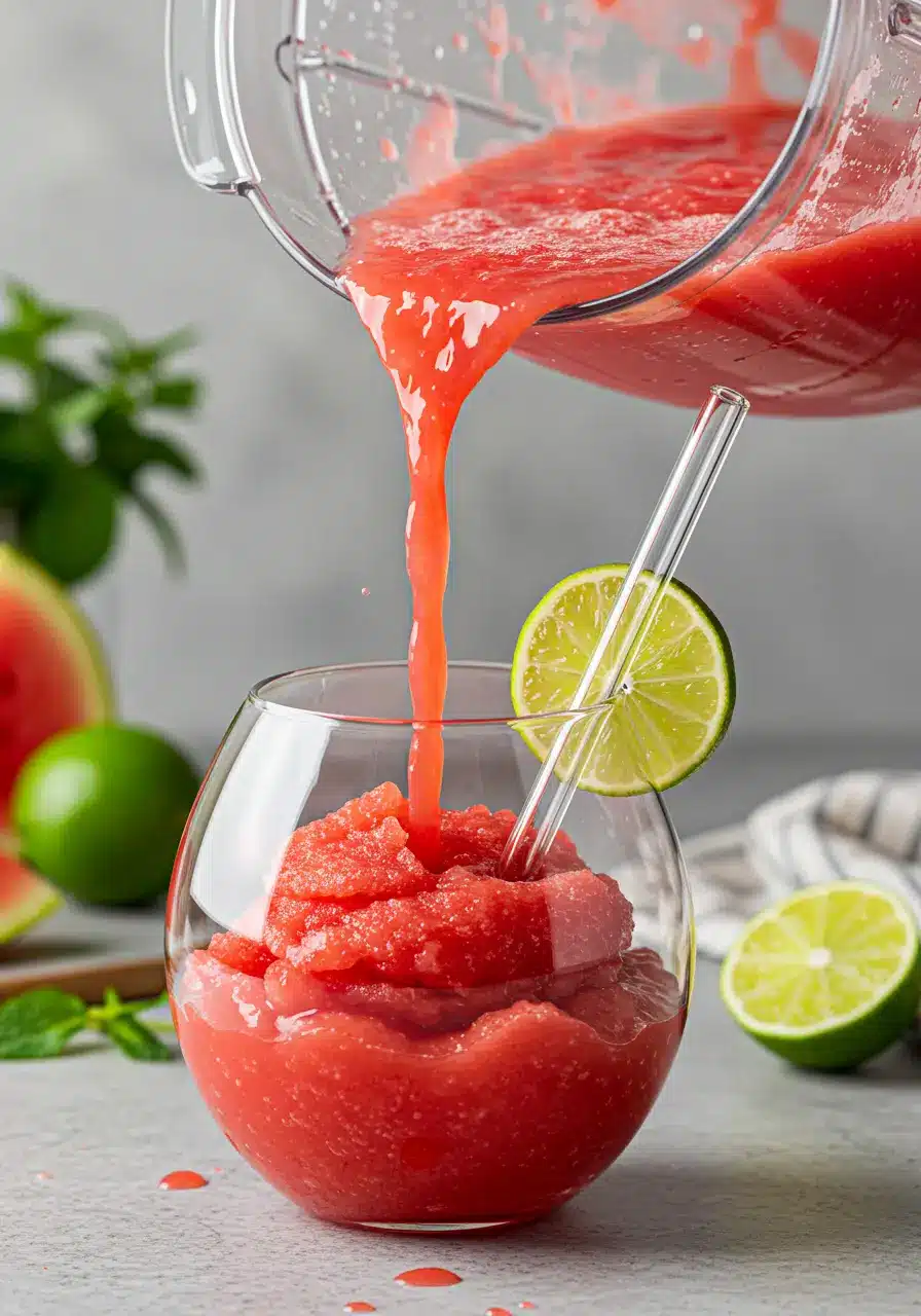 Watermelon Slushie with 3 Ingredients
