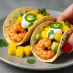 Shrimp Tacos with Avocado-Mango Salsa