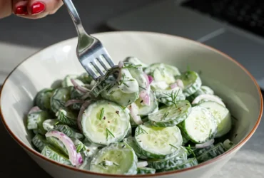 creamy cucumber salad
