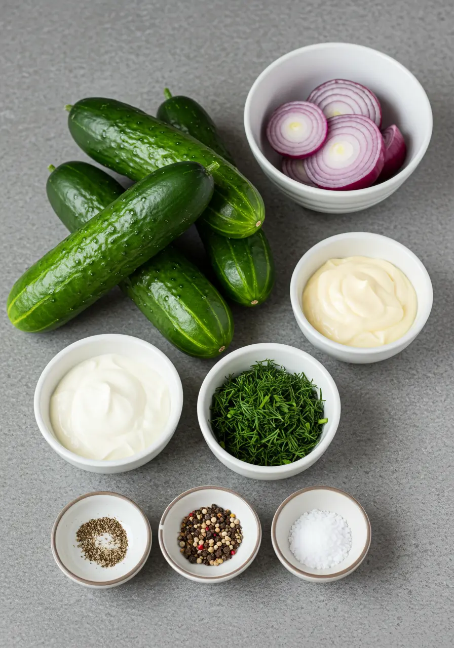 creamy cucumber salad