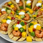 Shrimp Tacos with Avocado-Mango Salsa